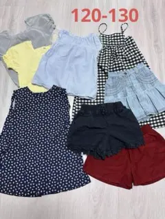 女の子　トップスボトムスまとめ売り　夏物　120-130