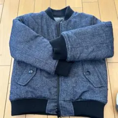 キッズ ブルーデニムボンバージャケット