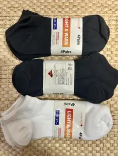 4P×3 12足セット LIGHT & WARM ソックス