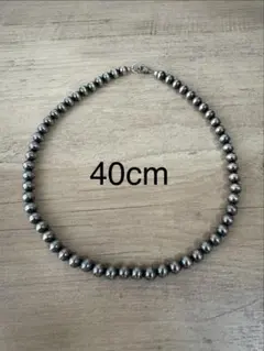ナバホパール　4㎜40㎝　インディアンジュエリー　燻し　ユニセックス　ネックレス ナバホパール 7㎜40㎝ インディアンジュエリー 燻し ユニセックス
