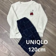 UNIQLO フリースパジャマ　ルームウェア上下セット