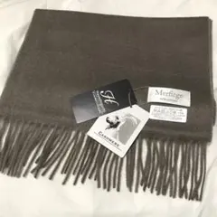 Hayashiguchi カシミヤ マフラー メンズ チャコール 新品 タグ付き