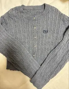 GRL グレイル グレー ケーブル ニット k9367f