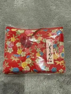 花柄和装用バッグ 赤