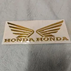 HONDA WING 立体エンブレム 3D 金色 ホンダ ゴールド ステッカー