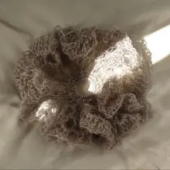 mohair chouchou - beige (L)