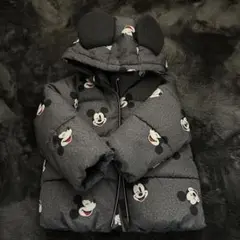 ミッキーマウス耳付き　ダウンジャケット