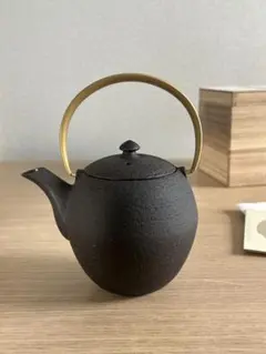 新品　菊地保寿堂　奥山清行デザイン　和鉄ポット　まゆSS 鉄急須　南部鉄瓶 新品 菊地保寿堂 奥山清行デザイン ティーポット まゆss 南部