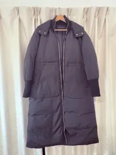 専用☆アーバンリサーチ★着用少なめ/フード付き黒ロングダウンコート
