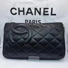 大型／カード多数収納　CHANEL　カンボンライン　オーガナイザー　長財布　財布