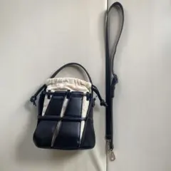 ZARA 巾着型　ハンドバッグ　ショルダーバッグ