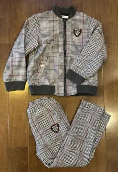SLAP SLIP チェック柄ジャケット・パンツセット　120/130