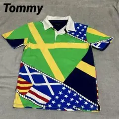 TOMMY トミーヒルフィガー メンズ 多国籍国旗デザイン ポロシャツ Sのサムネイル