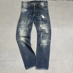 886 希少　dsquared2 s71la07 ダメージ　ペンキ　レザーパッチ