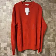 UNIQLO JW ANDERSON リブクルーネックセーター　オレンジ L