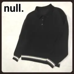 null.　ニットポロシャツ