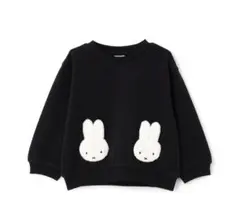 新品タグ付き プティマイン petit main miffyトレーナー 黒