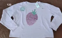 新品タグ付き　ギャップ　GAP　いちごスパンコールTシャツ Sサイズのサムネイル