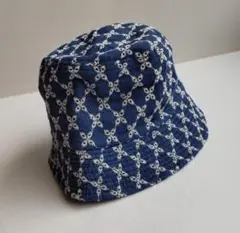 刺繍 デニム バケットハットのサムネイル