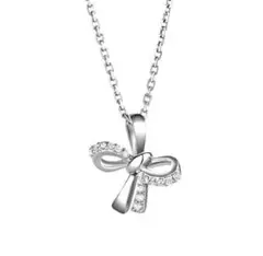 リボンモチーフ ネックレス ニッケルフリー　ペンダント