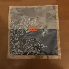 江戸型彫ハンカチ　蝶々と花柄