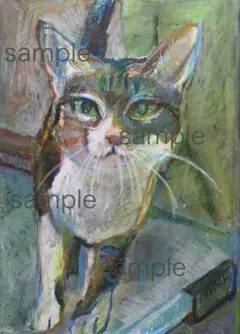 絵画　L.FIUME  猫　希少価値有　値下げ 絵画 L.FIUME 猫 希少価値有 値下げ - メルカリ