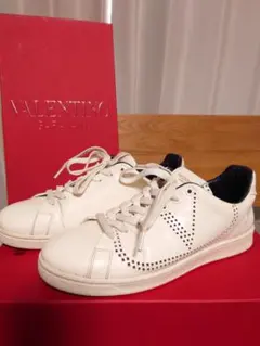 【美品】VALENTINO スニーカー ホワイトレザー