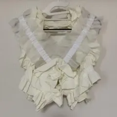HOUGA 】kiki frill vest #white - メルカリ