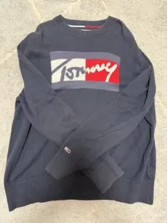 Tommy ネイビー ロゴセーターのサムネイル