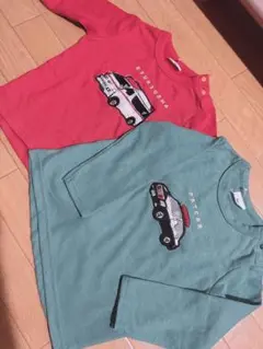 【タグ付き】シシュノン　車刺繍 長袖　Tシャツ 2枚セット　【美品】　ロンT