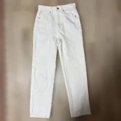 GUホワイトデニム パンツ S