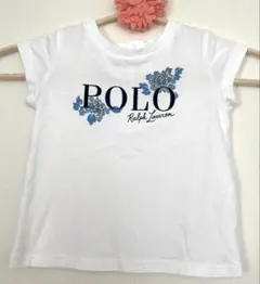 Polo Ralph Lauren 花柄ロゴTシャツ ホワイト　80のサムネイル