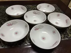 【6客セット】昭和レトロ ラーメン鉢 どんぶり 鳳凰 町中華 2個〜バラ売り可のサムネイル