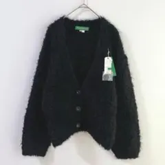 5464 cacharel レナウン　ニットカーディガン　定価3.9万　黒のサムネイル