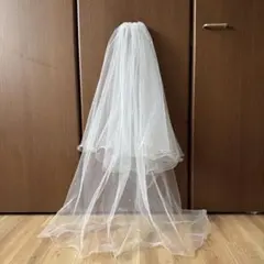 【ちぇん様専用】ウェディングベール パール付き 2層のサムネイル