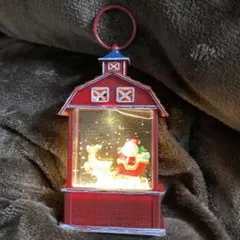 クリスマス　サンタ　スノードーム　ライト付き