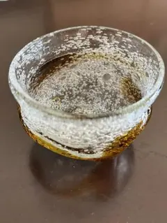 貴重一点物！沖縄ガラス気泡入りお猪口
