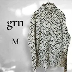 grn 花柄シャツ 総柄 カジュアル ロング丈シャツ レディース Ｍ 春夏のサムネイル