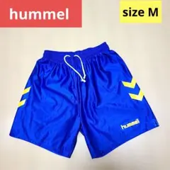 hummel　メンズ ハーフパンツ　M　ブルー×イエロー　サッカー・フットサルのサムネイル