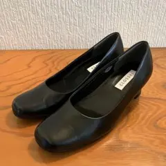 【CLOSSHI 】美品 パンプス 24cm フォーマル ブラック レザー