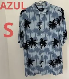 AZUL by moussy パームツリー柄 半袖シャツ Sのサムネイル
