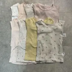 ユニクロ　コットンフライスインナー　長袖　90 ８枚セット