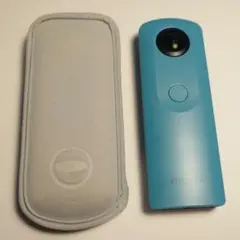 RICOH THETA SC ブルー 360度カメラとTM-3(自撮り棒) - メルカリ