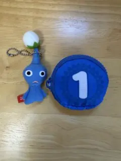 青ピクミン 折りたたみバッグとマスコット セット