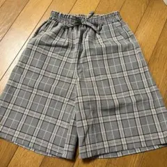 110サイズ　ハーフパンツ　チェック柄