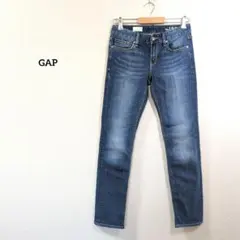 Gap レディース デニムパンツ ジーンズ　リアルストレート 25 ブルー