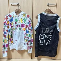 キースヘリング　BIGBANG グッズ　パーカー　top