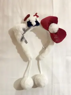 ユニバ カチューシャ キティ クリスマス ホワイト