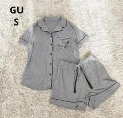 GU ジーユー ルームウェア パジャマ 上下セット グレー 半袖