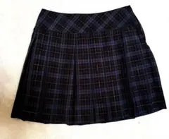 美品★earth music&ecology チェック　プリーツスカート M